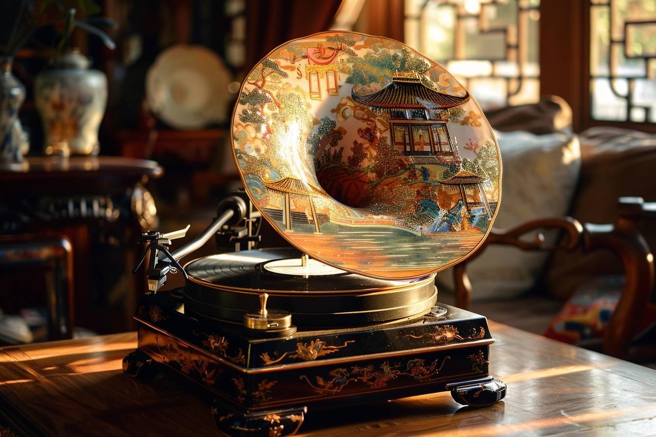 Comment redonner vie à un gramophone à pavillon en laque de Chine